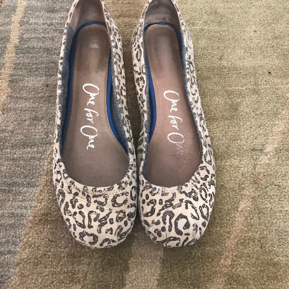 Leopard Tom’s ballet flats W 9